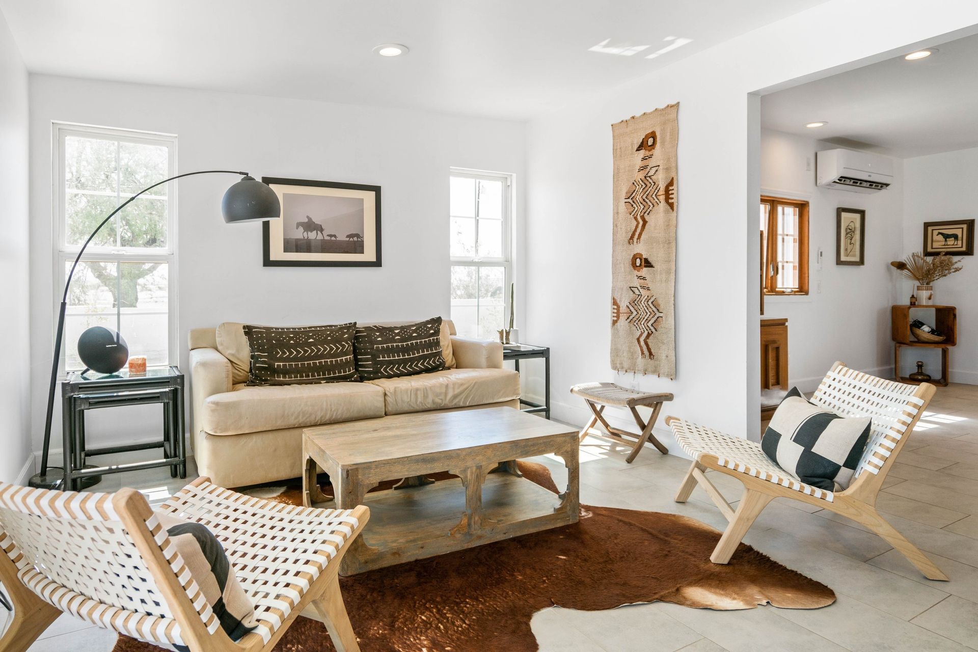 Wonder Valley Ranch living room with sofa